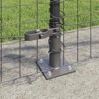 Berkfield Home Modern Fence Posts Set Set of 13 Grey Concrete 3.2 x 3.2 x 90 cm