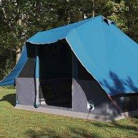Berkfield Home Durable Family Tent Tipi Blue 8-Person Waterproof