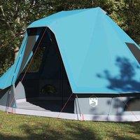 Berkfield Home Comfortable Family Tent Tipi Blue 6-Person Waterproof