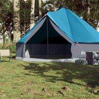 Berkfield Home Modern Family Tent Tipi 8-Person Blue Waterproof