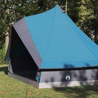 Berkfield Home Modern Family Tent Tipi Blue 8-Person Waterproof