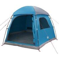 Berkfield Home Modern Family Tent Igloo 6-Person Blue Waterproof
