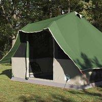Berkfield Home Green Family Tent Tipi Green 8-Person Waterproof