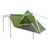 Berkfield Home Modern Family Tent Tipi 8-Person Green Waterproof