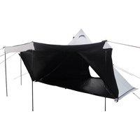 Berkfield Home White Family Tent Tipi 8-Person White Blackout Fabric Waterproof