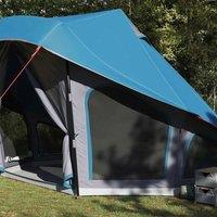 Berkfield Home Durable Family Tent Tipi Blue 10-Person Waterproof