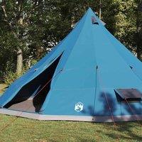 Berkfield Home Modern Family Tent Tipi Blue 12-Person Waterproof