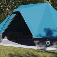 Berkfield Home Modern Family Tent Tipi Blue 10-Person Waterproof