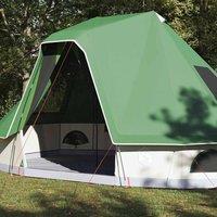 Berkfield Home Fabric Family Tent Tipi Green 6-Person Waterproof