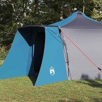 Berkfield Home Soft Family Tipi Tent in Blue, Fits 8 People & is Waterproof in Blue