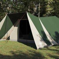 Berkfield Home Green Family Tent with Extended Porch Green 12-Person Waterproof