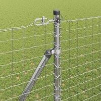 Berkfield Home Sleek Fence Posts with Spike 26 pcs 32 mm 170 cm Galvanised Steel in Silver