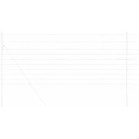 Berkfield Home Decorative Field Fence 1x25 m Galvanised Steel in Grey