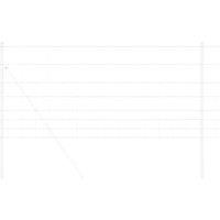 Berkfield Home Sturdy Field Fence 1x10 m Galvanised Steel in Silver
