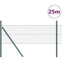 Berkfield Home Green Fencing Set Set of 2 Forest Green Powder-Coated Steel