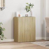 Berkfield Home Durable File Cabinet Sonoma Oak 60x32x77.5 cm Engineered Wood in Natural