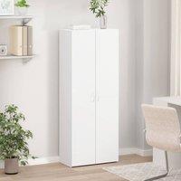 Berkfield Home Durable File Cabinet White 60x32x153 cm Engineered Wood | Size: 60 x 32 x 153 cm
