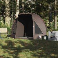 Berkfield Home Comfortable Fishing Tent Brown Waterproof