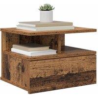 Berkfield Home Give Floating Nightstands 2 pcs Old Wood 40x31x27 cm Engineered Wood in Brown | Size: 40 x 31 x 27 cm