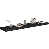 Berkfield Home Durable Floating Wall Shelf Black 120x23.5x3.8 cm MDF