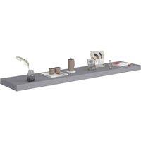 Berkfield Home Durable Floating Wall Shelf Grey 120x23.5x3.8 cm MDF