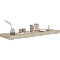 Berkfield Home Durable Floating Wall Shelf Oak 80x23.5x3.8 cm MDF in Light Oak