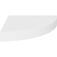 Berkfield Home Durable Floating Corner Shelves 2 pcs White 25x25x3.8 cm MDF