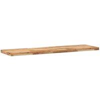 Berkfield Home Compact Floating Shelf 160x40x4 cm Oil Finished Solid Wood Acacia in Brown | Size: 160 x 40 x 4 cm