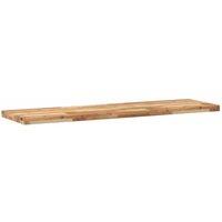 Berkfield Home Compact Floating Shelf 140x40x4 cm Oil Finished Solid Wood Acacia in Brown | Size: 140 x 40 x 4 cm