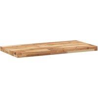 Berkfield Home Compact Floating Shelf 80x40x4 cm Oil Finished Solid Wood Acacia in Brown | Size: 80 x 40 x 4 cm