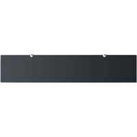 Berkfield Home Modern Floating Shelf Glass 100x20 cm 8 mm in Black