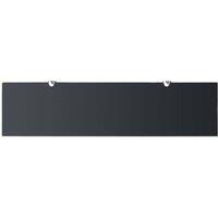 Berkfield Home Modern Floating Shelf Glass 80x20 cm 8 mm in Black