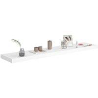 Berkfield Home Durable Floating Wall Shelf White 120x23.5x3.8 cm MDF