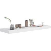 Berkfield Home Durable Floating Wall Shelf White 80x23.5x3.8 cm MDF
