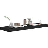 Berkfield Home Durable Floating Wall Shelf Black 80x23.5x3.8 cm MDF