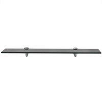 Berkfield Home Modern Floating Shelves 2 pcs Glass 60x10 cm 8 mm in Black