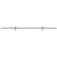Berkfield Home Modern Floating Shelves 2 pcs Glass 80x20 cm 8 mm in Clear