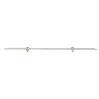 Berkfield Home Modern Floating Shelves 2 pcs Glass 100x20 cm 8 mm in Clear