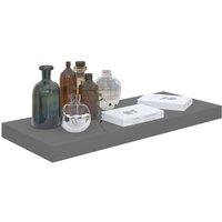 Berkfield Home Durable Floating Wall Shelves 4 pcs High Gloss Grey 60x23.5x3.8 cm MDF