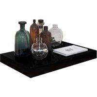Berkfield Home Durable Floating Wall Shelves 4 pcs High Gloss Black 40x23x3.8 cm MDF