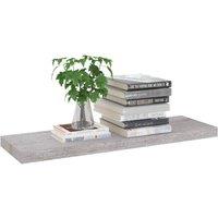 Berkfield Home Durable Floating Wall Shelves 4 pcs Concrete Grey 80x23.5x3.8 cm MDF