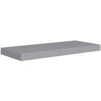 Berkfield Home Durable Floating Wall Shelves 2 pcs Grey 60x23.5x3.8 cm MDF