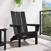 Berkfield Home Modern Folding Adirondack Chair Black 74.5x80.5x90 cm HDPE