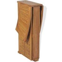 Berkfield Home Durable Folding Bar Table 155x53x105 cm Solid Teak Wood in Brown | Size: 155 x 53 x 105 cm