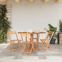 Berkfield Home Elegant Folding Butterfly Garden Table 120x70x75 cm Solid Teak Wood in Brown | Size: 120 x 70 x 75 cm