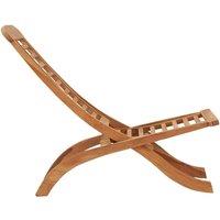 Berkfield Home Comfortable Folding Garden Chair 50x90x69 cm Solid Wood Teak in Brown | Size: 50 x 90 x 69 cm