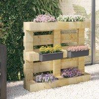 Berkfield Home Durable Flower Boxes for Euro Pallets 12 pcs Grey 36x13.5x9.5 cm PP
