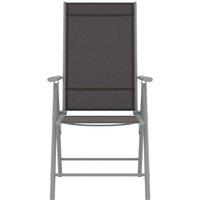 Berkfield Home Comfortable Folding Garden Chairs 6 pcs Textilene Black