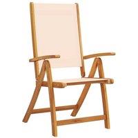 Berkfield Home Beautiful Folding Garden Chairs 6 pcs Solid Wood Acacia & Textilene in Brown