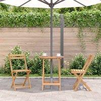 Berkfield Home Durable Folding Garden Table 60x75 cm Solid Acacia Wood in Brown